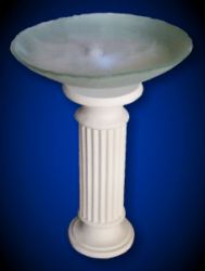 Rmischer Nebel, Glasschale 63cm mit MiniNebler Beleuchtung und Farbfiltern